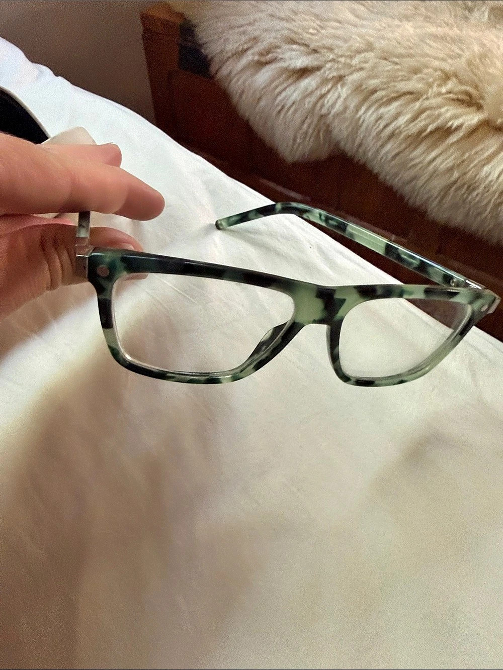Marc Jacobs Green & Black Tortoiseshell Eyeglasses - Picture 4 of 4